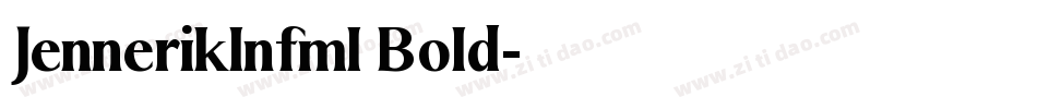 JennerikInfml Bold字体转换
